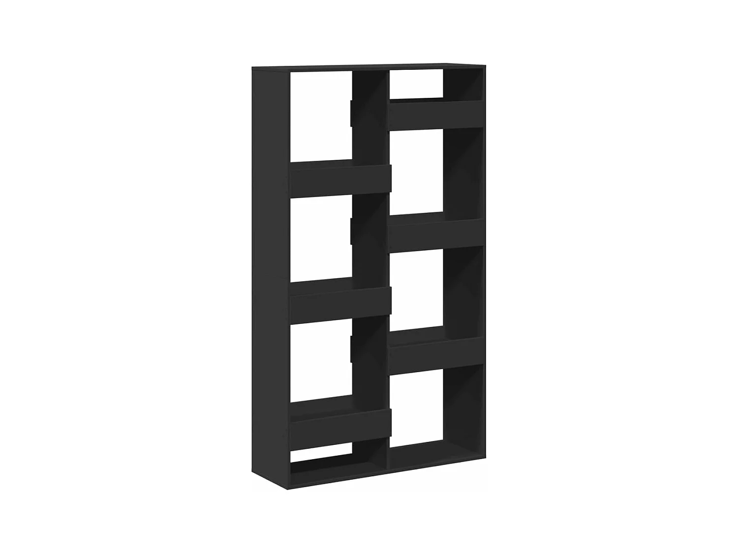 Libreria Nera 100x33x175 cm in Legno Multistrato