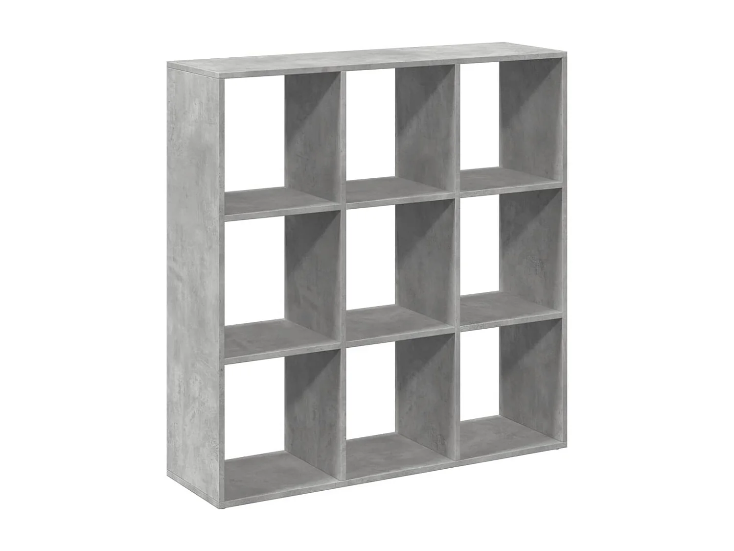 Raumteiler-Bücherregal Betongrau 102x29x103,5 cm Holzwerkstoff