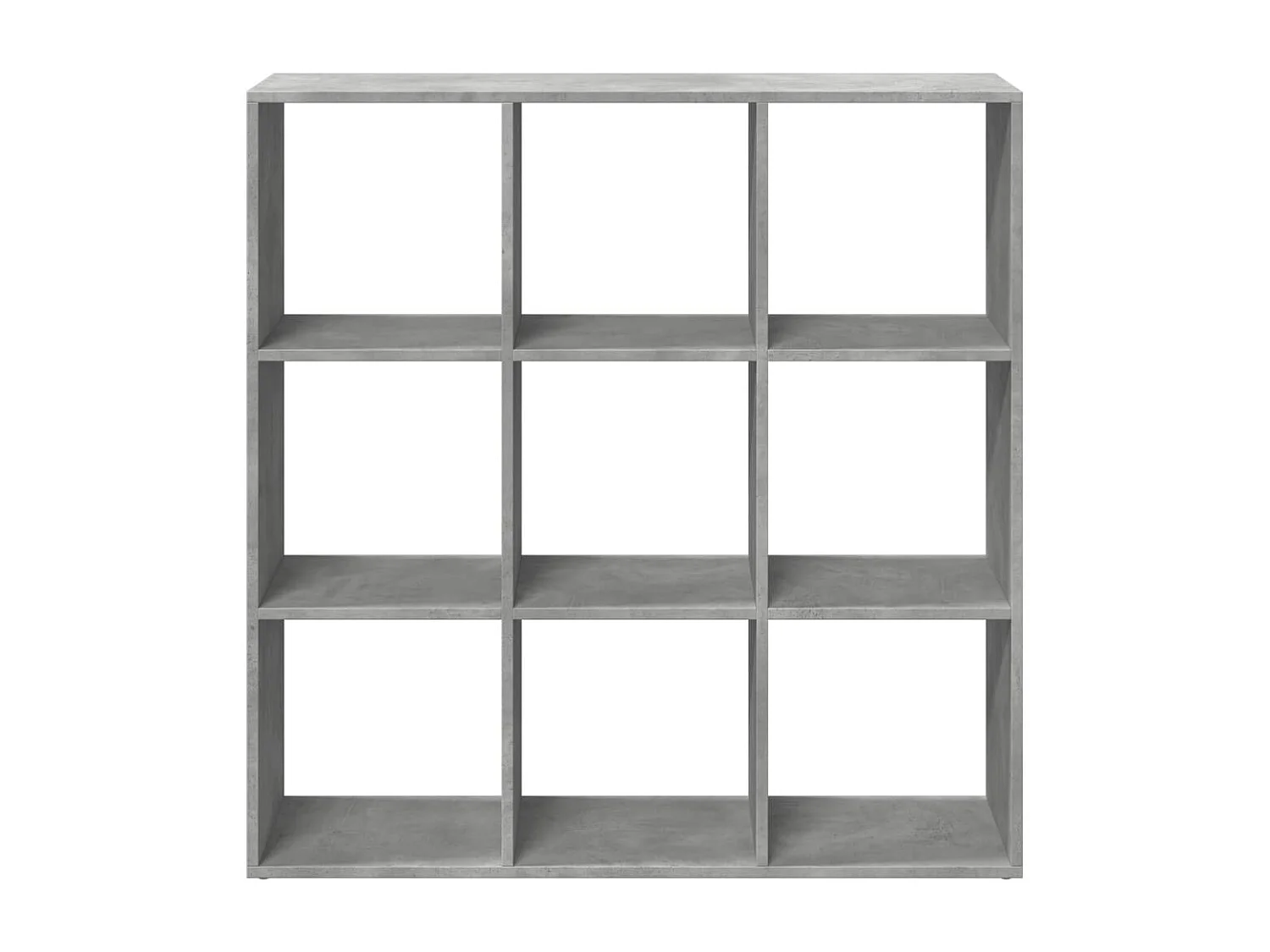 Raumteiler-Bücherregal Betongrau 102x29x103,5 cm Holzwerkstoff