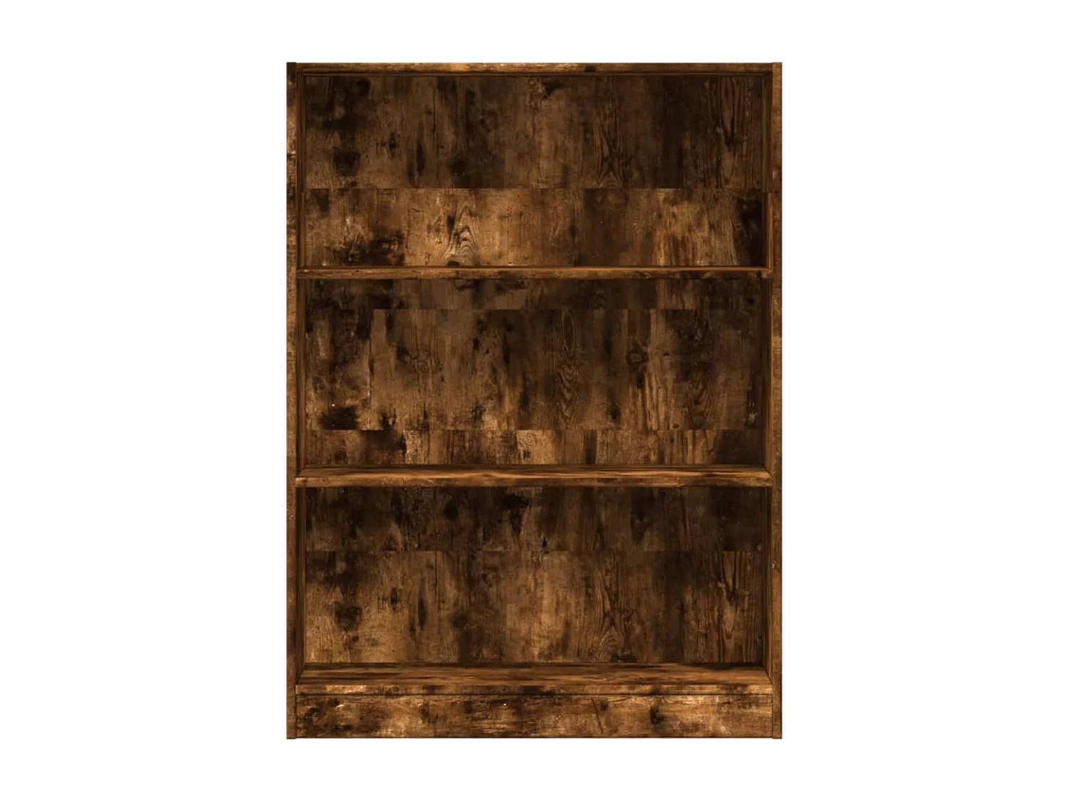 Bibliothèque chêne fumé 80x24x109 cm bois d'ingénierie