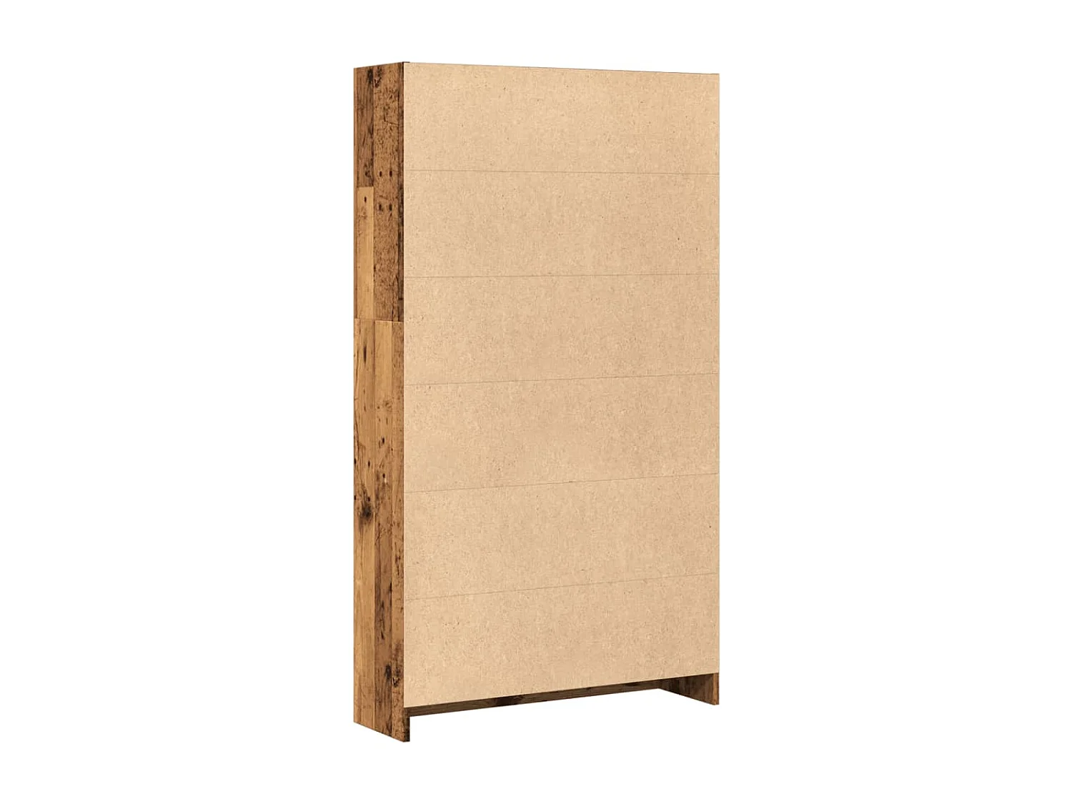 Bibliothèque gris béton 80x24x143 cm bois d'ingénierie