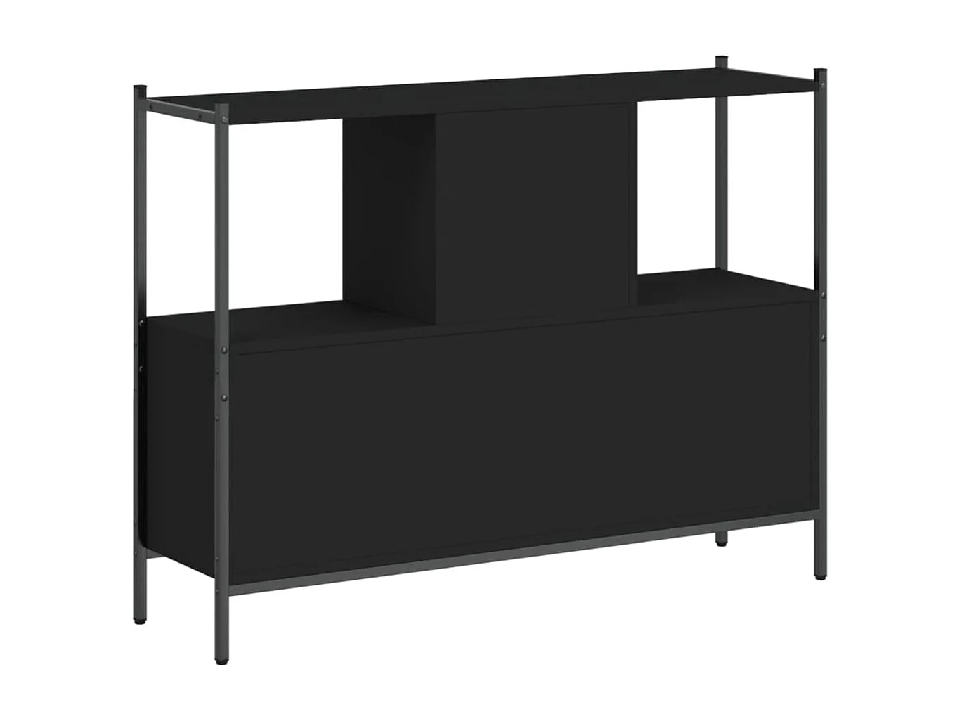 Estante 155,5x24x166,5 cm derivados de madeira preto