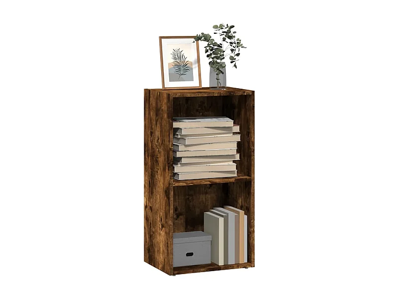 Estantería madera de ingeniería roble ahumado 40x30x77 cm