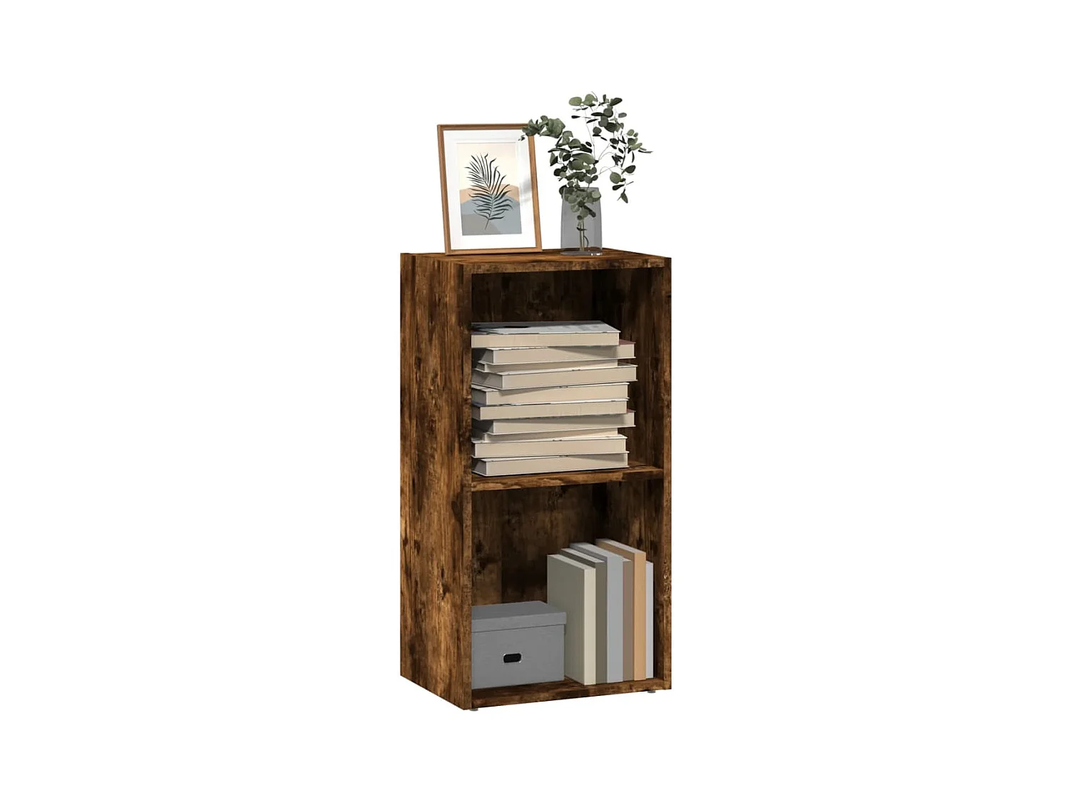 Libreria Rovere Fumo 40x30x77 cm in Legno Multistrato