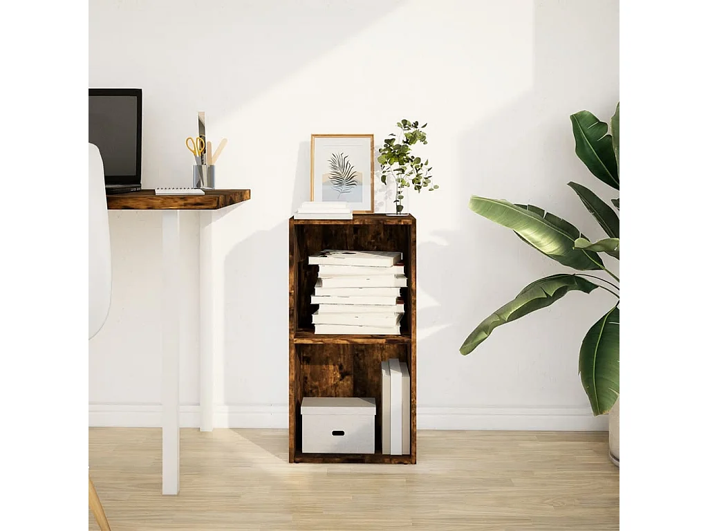 Libreria Rovere Fumo 40x30x77 cm in Legno Multistrato