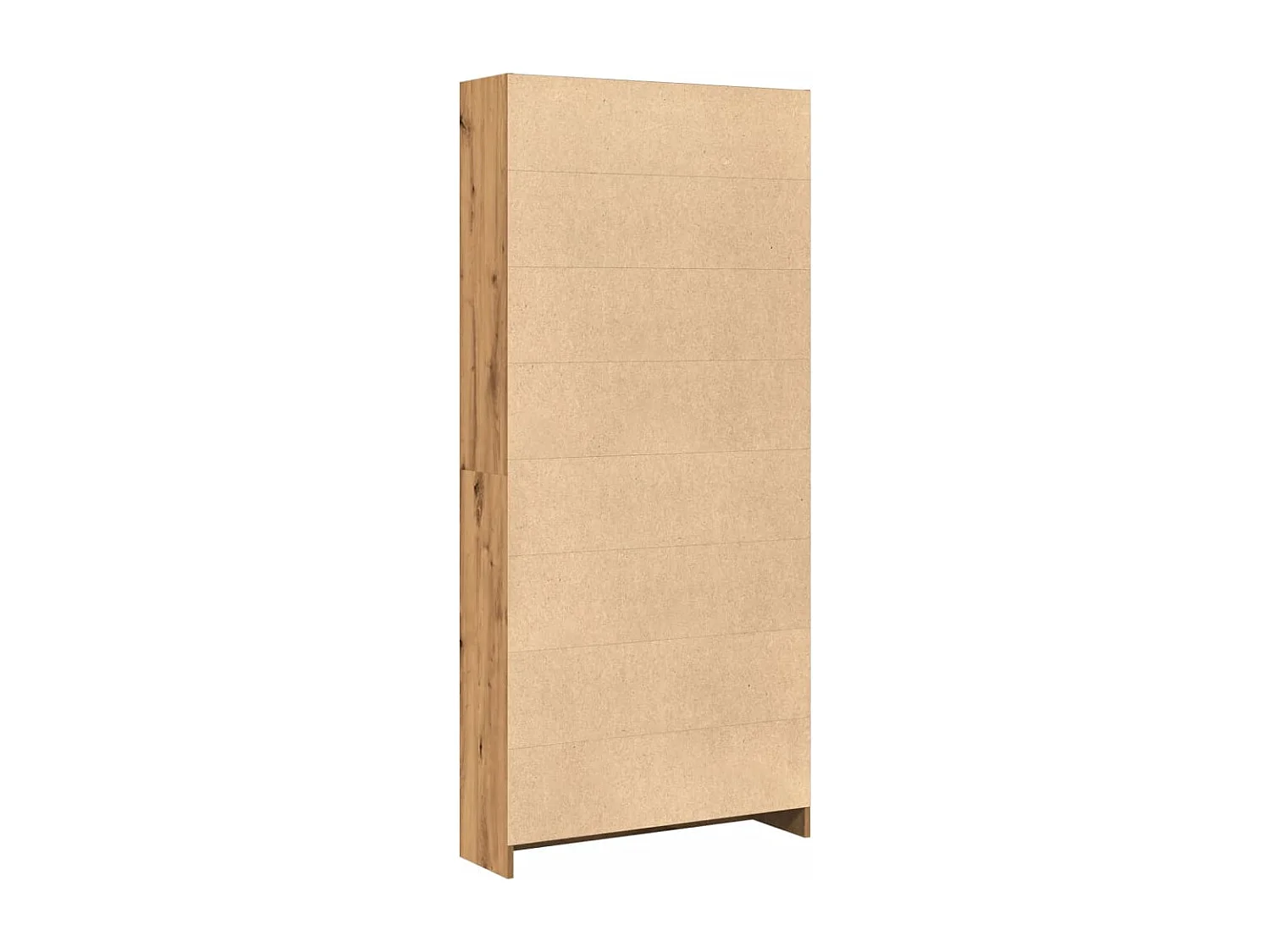 Estantería madera de ingeniería negro 80x24x176 cm