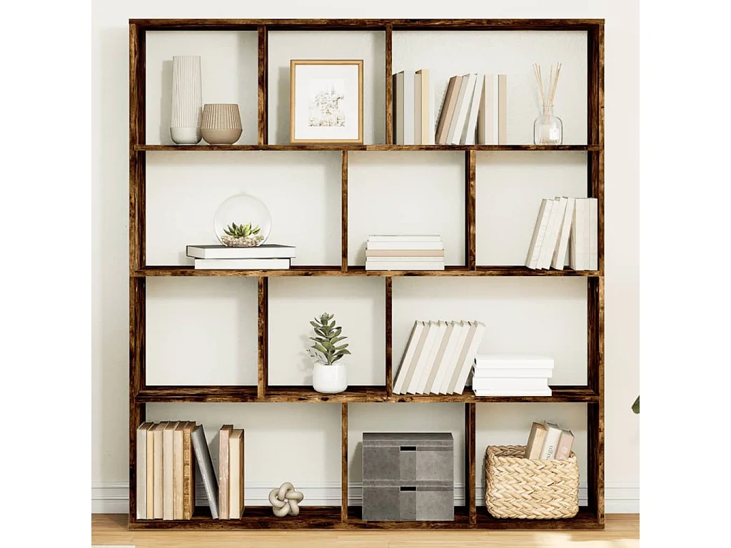 Bücherregal Räuchereiche 132x29x141,5 cm Holzwerkstoff