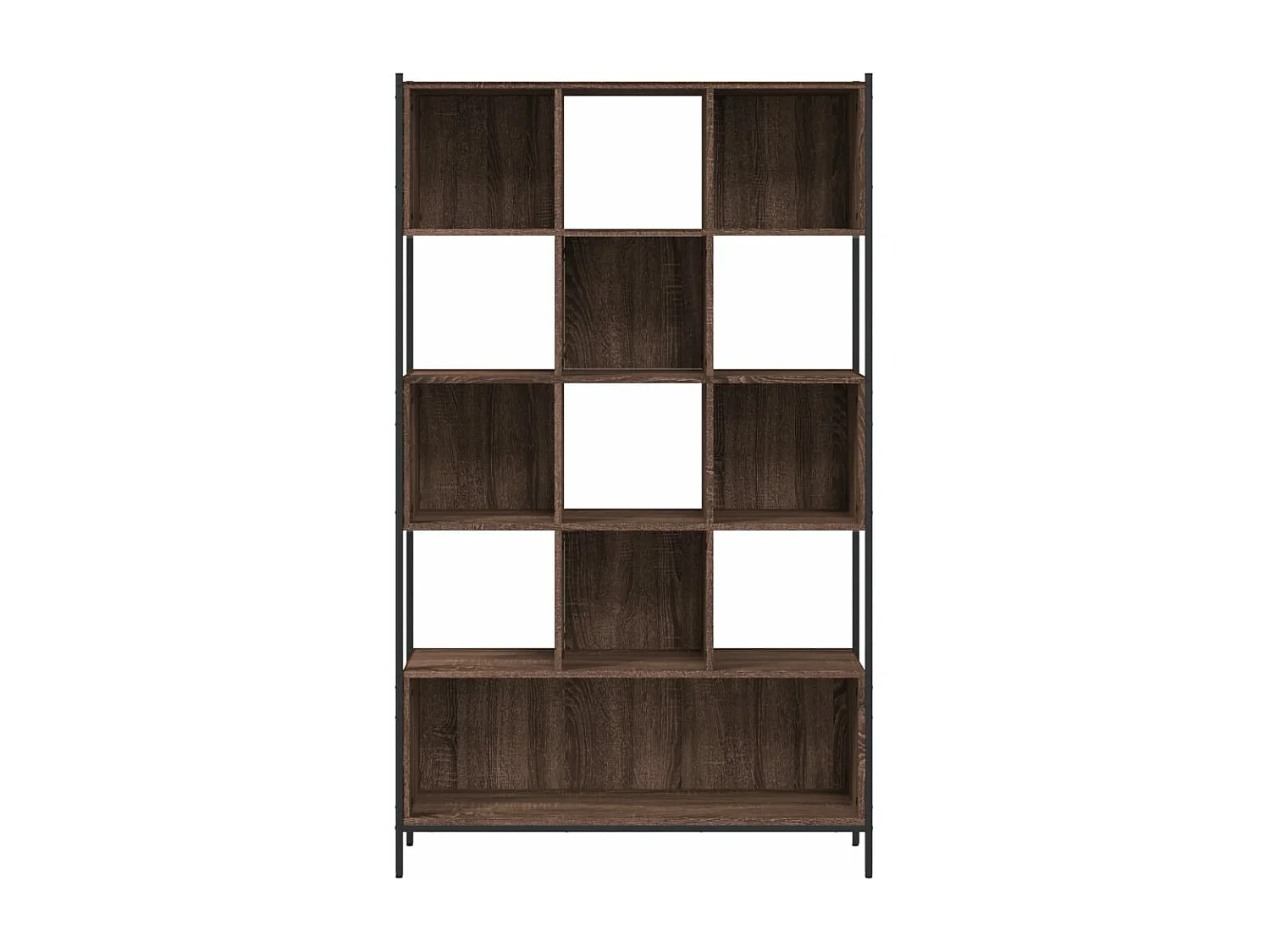 Bibliothèque chêne marron 102x28x172 cm bois d'ingénierie