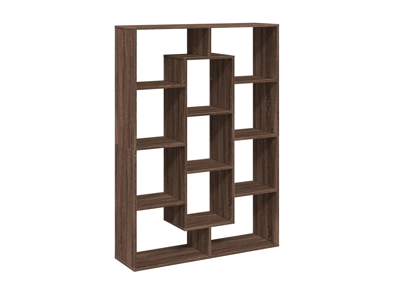 Bibliothèque chêne marron 40x24x76 cm bois d'ingénierie