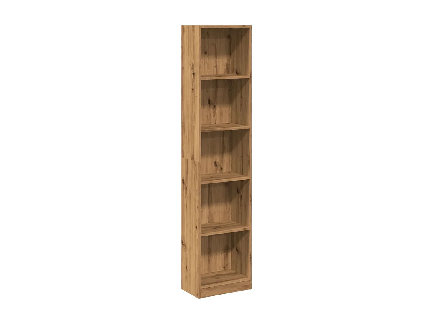 Bibliothèque chêne artisanal 40x24x176 cm bois d'ingénierie