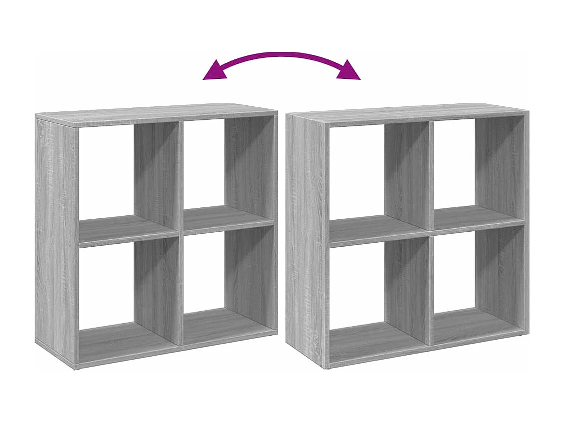 Libreria Divisorio Rovere 69,5x29x103,5 cm in Truciolato