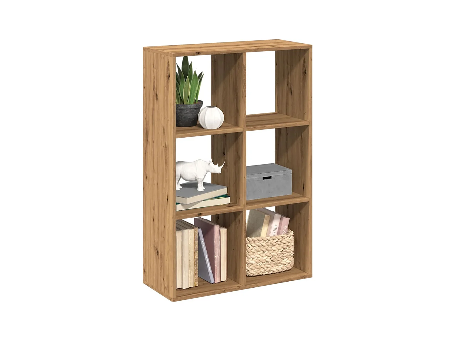 Libreria Divisorio Rovere 69,5x29x103,5 cm in Truciolato