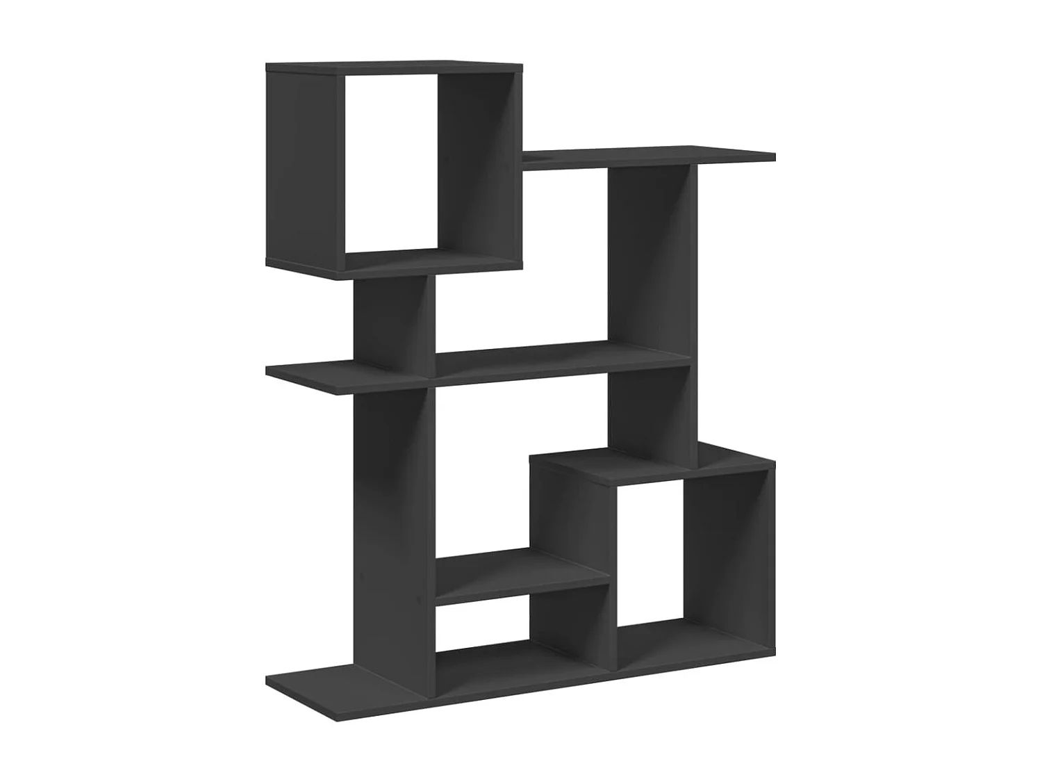 Estante divisória 92x29x112 cm derivados de madeira preto