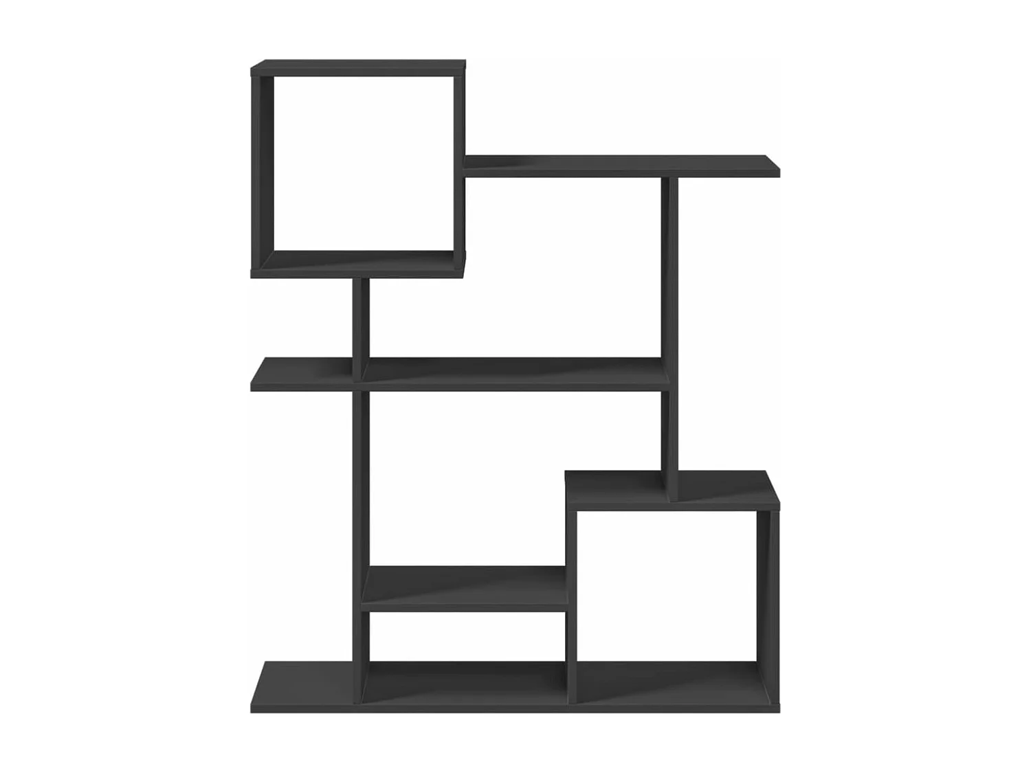 Estante divisória 92x29x112 cm derivados de madeira preto