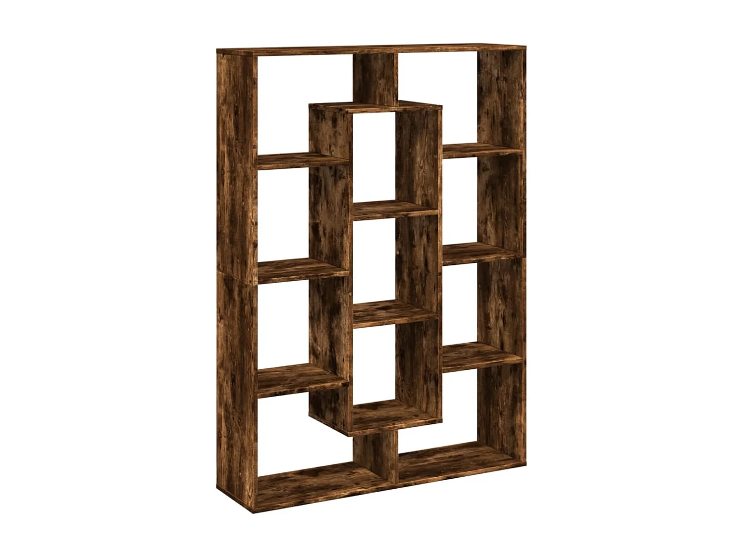 Estante 102x29x143 cm derivados de madeira carvalho fumado