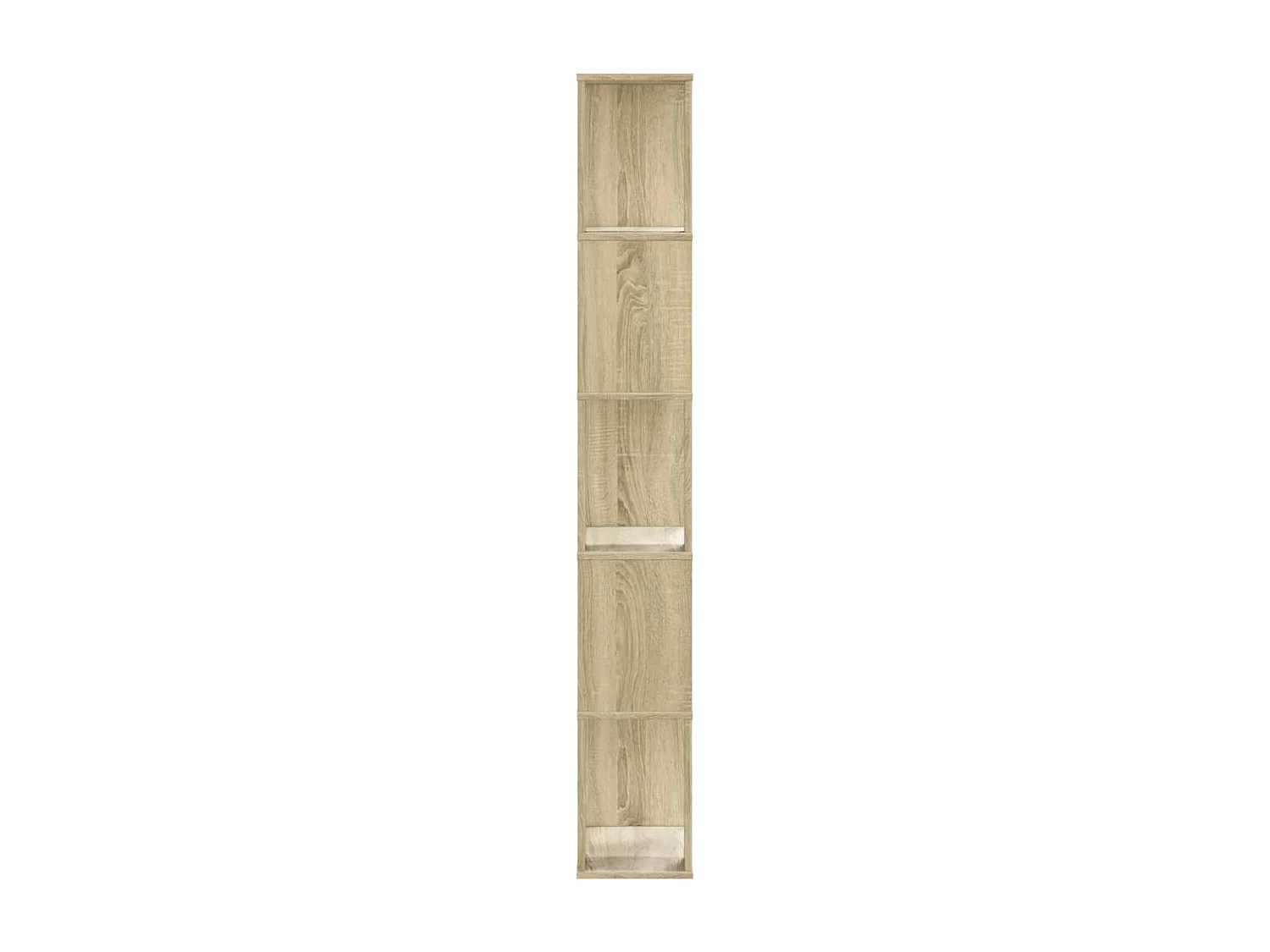 Bücherregal 5 Böden Sonoma-Eiche 45x23,5x162,5 cm Holzwerkstoff