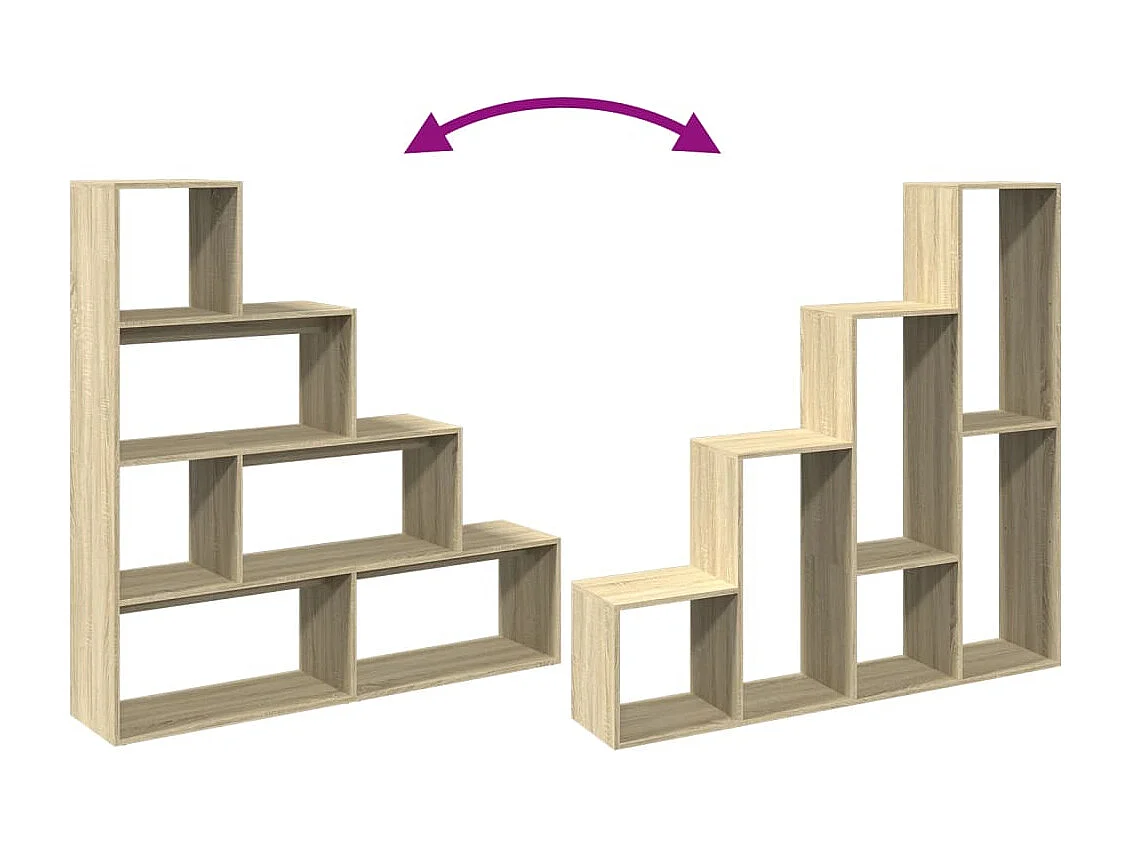 Bibliothèque gris béton 40x30x114 cm bois d'ingénierie