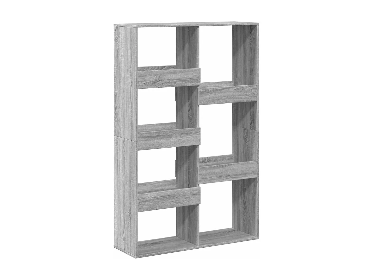 kamerscherm 100x33x155,5 cm bewerkt hout grijs sonoma eiken