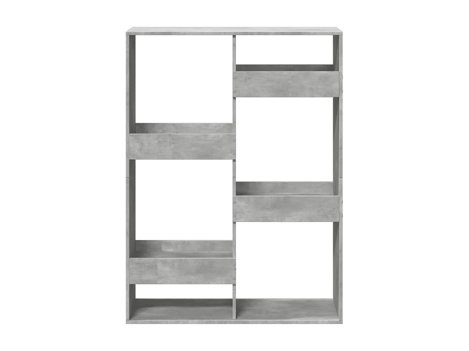 Cloison de séparation gris béton 100x33x135cm bois d'ingénierie