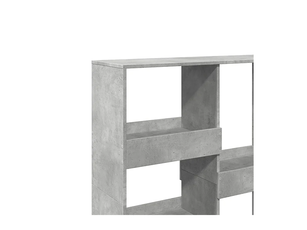 Cloison de séparation gris béton 100x33x135cm bois d'ingénierie