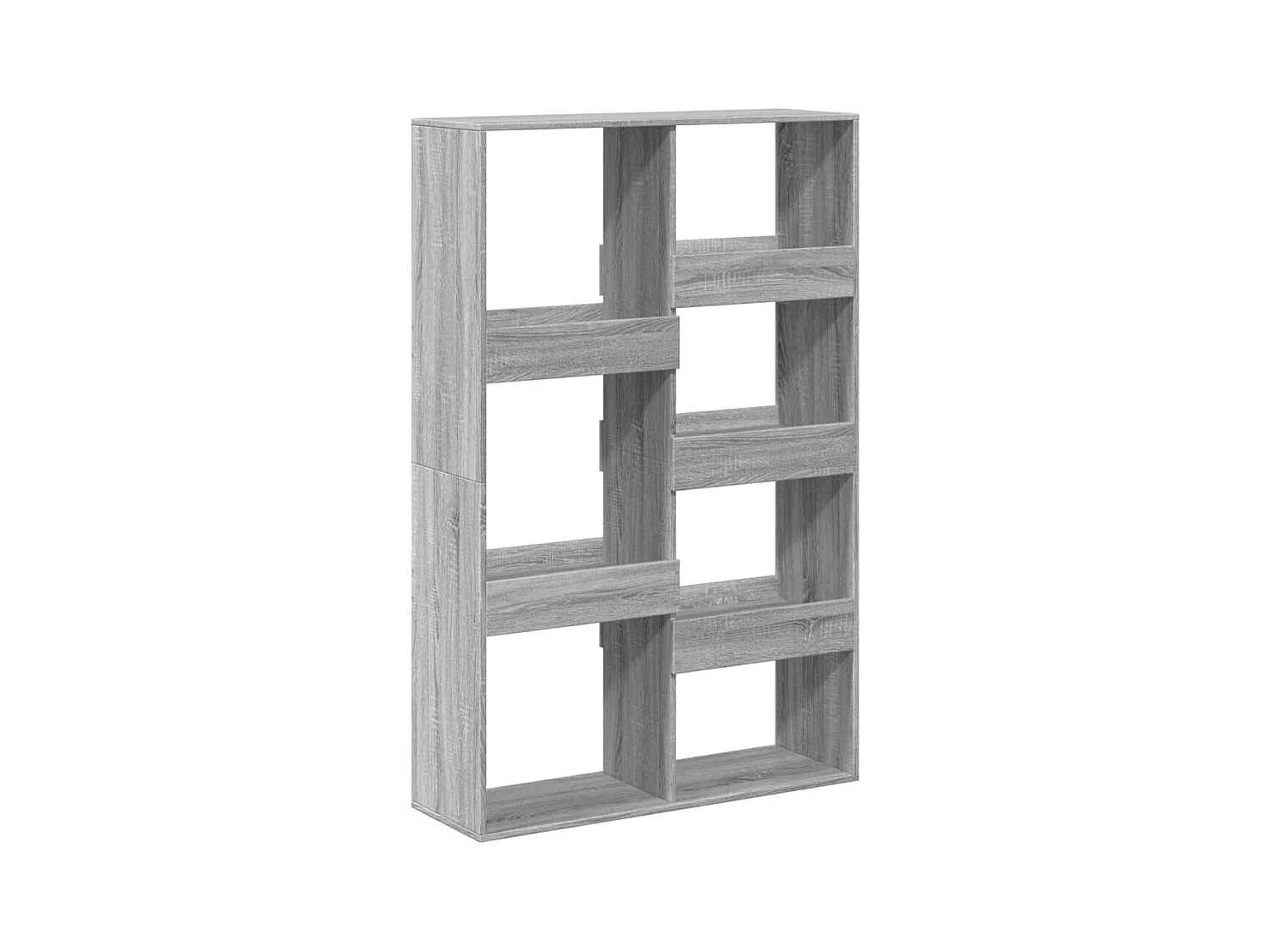 Boekenkast 100x33x155,5 cm bewerkt hout zwart