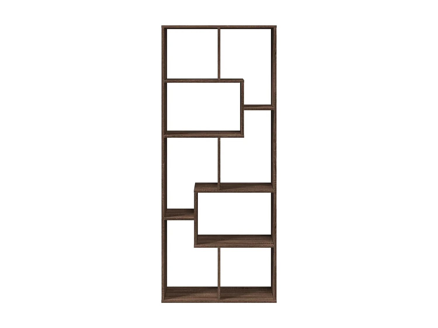 Étagère séparatrice de pièce chêne marron 67x25x161,5 cm