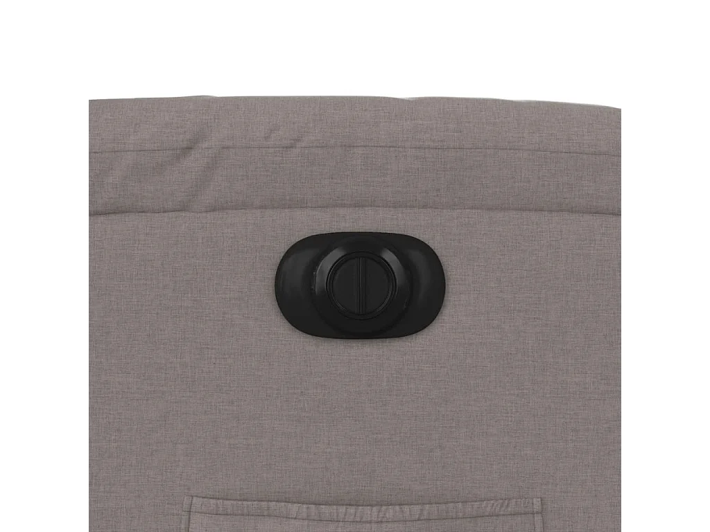 Sillón reclinable eléctrico tela gris taupé