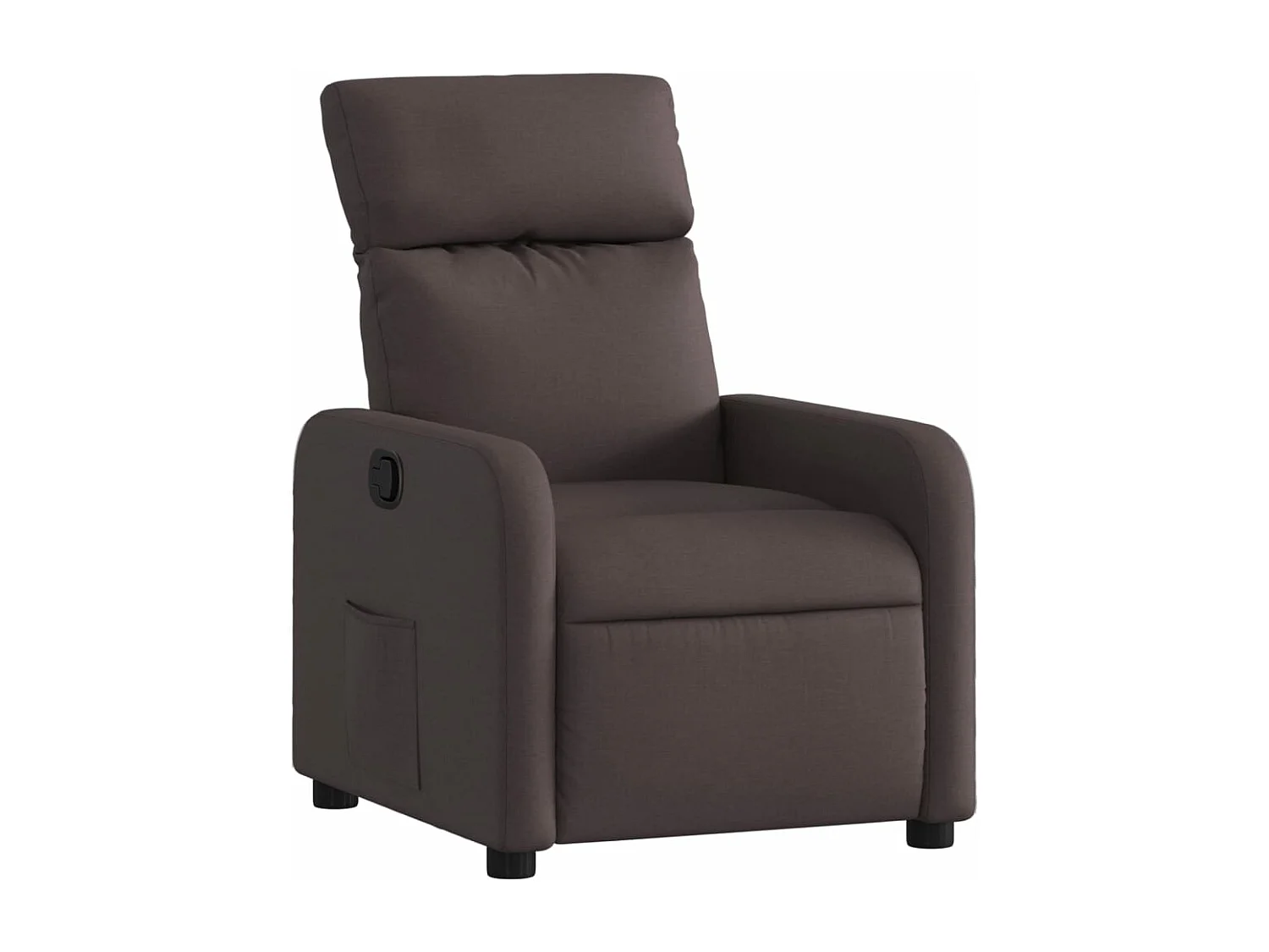 Fauteuil inclinable Marron foncé Tissu