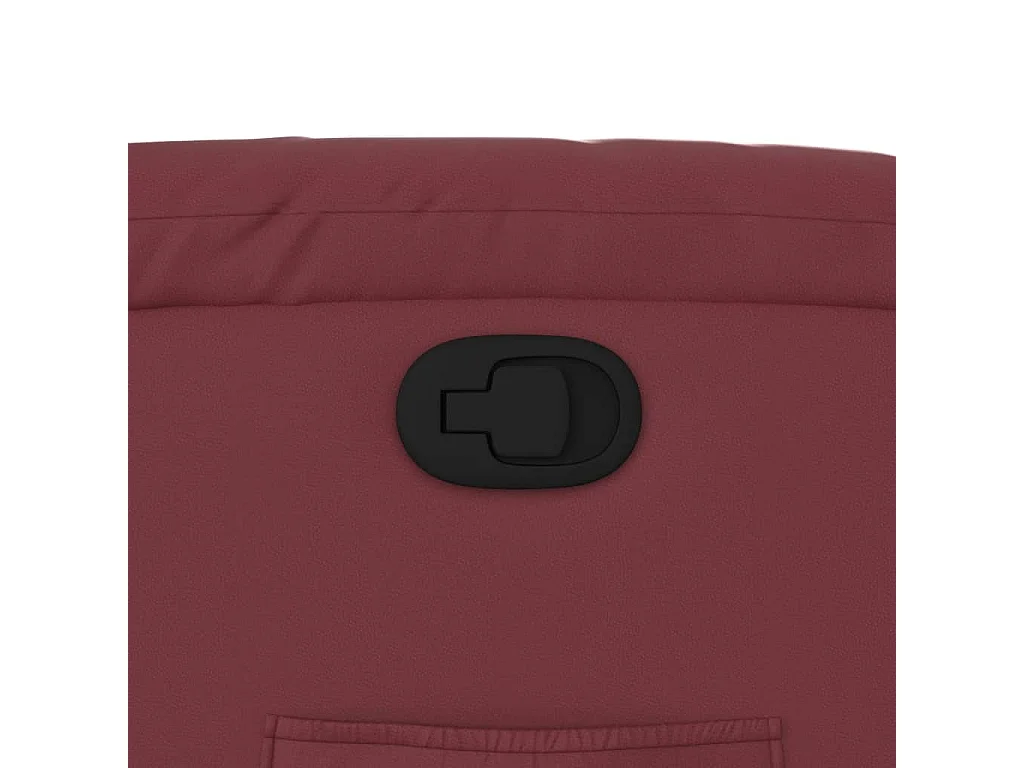 Fauteuil inclinable Rouge bordeaux Similicuir