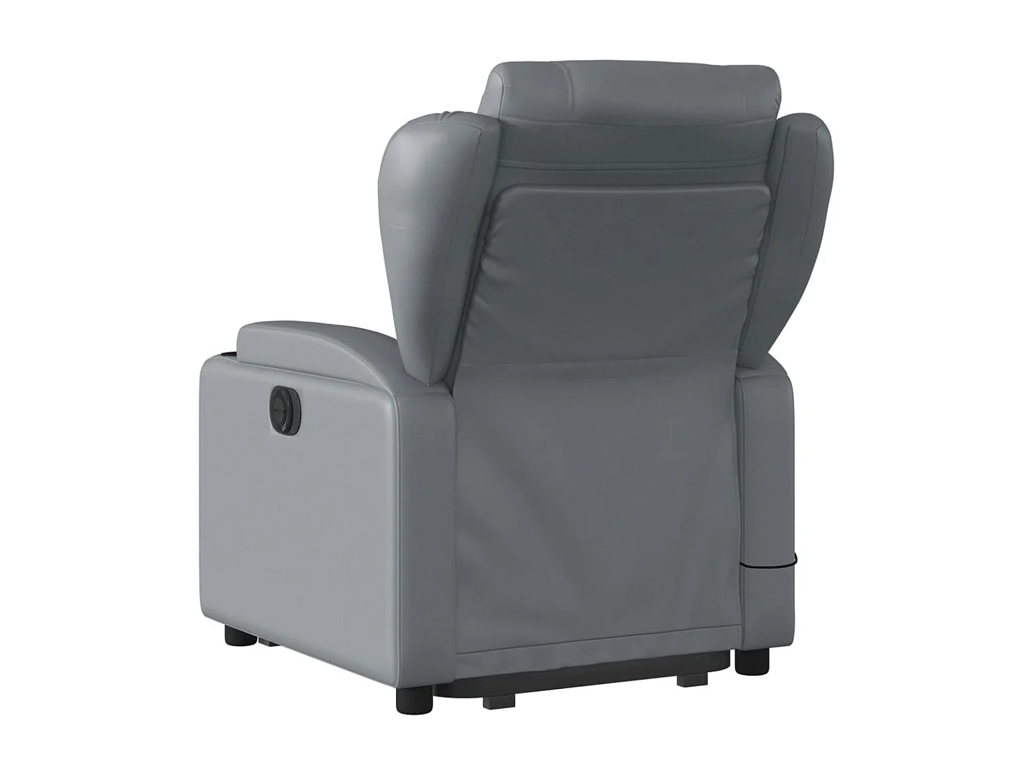 Fauteuil inclinable de massage électrique gris similicuir