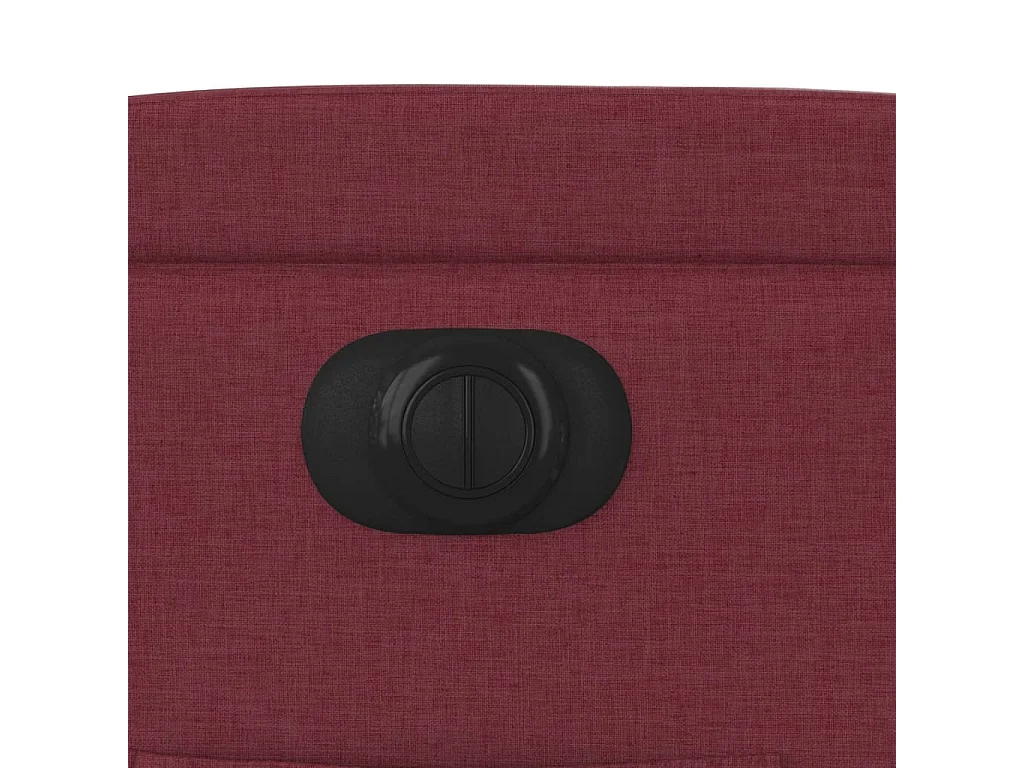 Poltrona elétrica reclinável tecido vermelho tinto