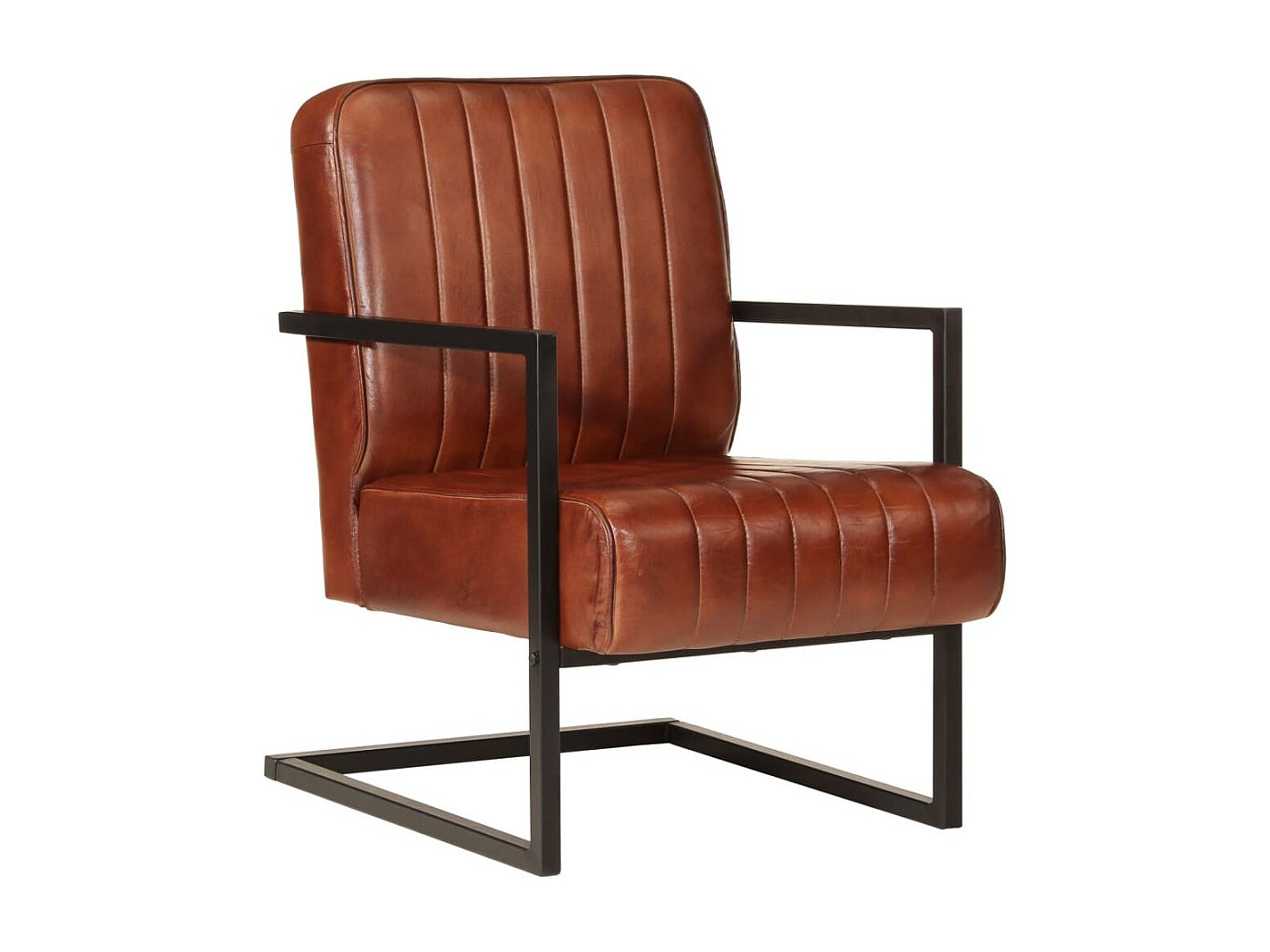 Poltrona Lounge Cigar Pelle Marrone Chiaro - KARE