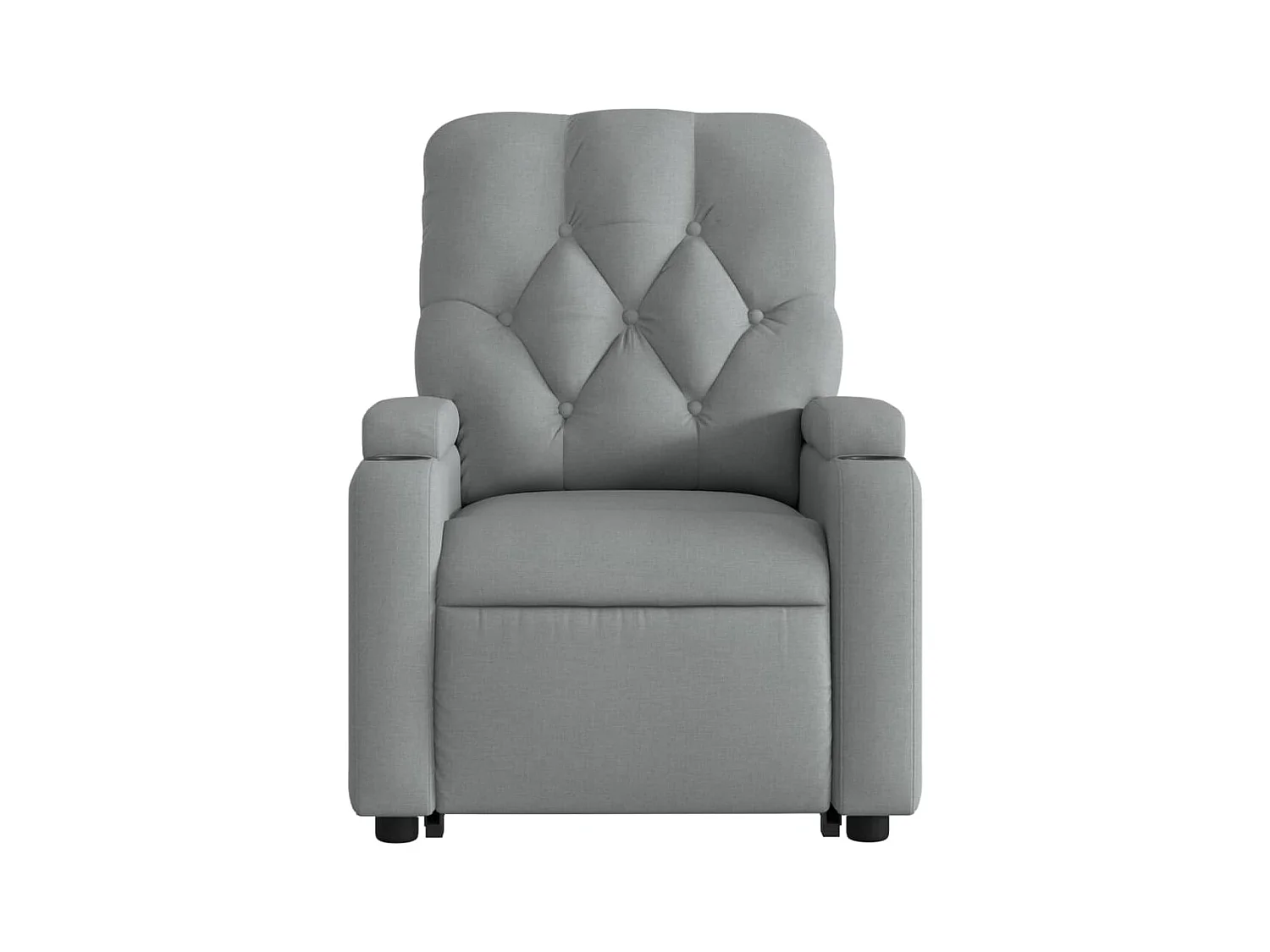 Fauteuil inclinable électrique gris clair tissu