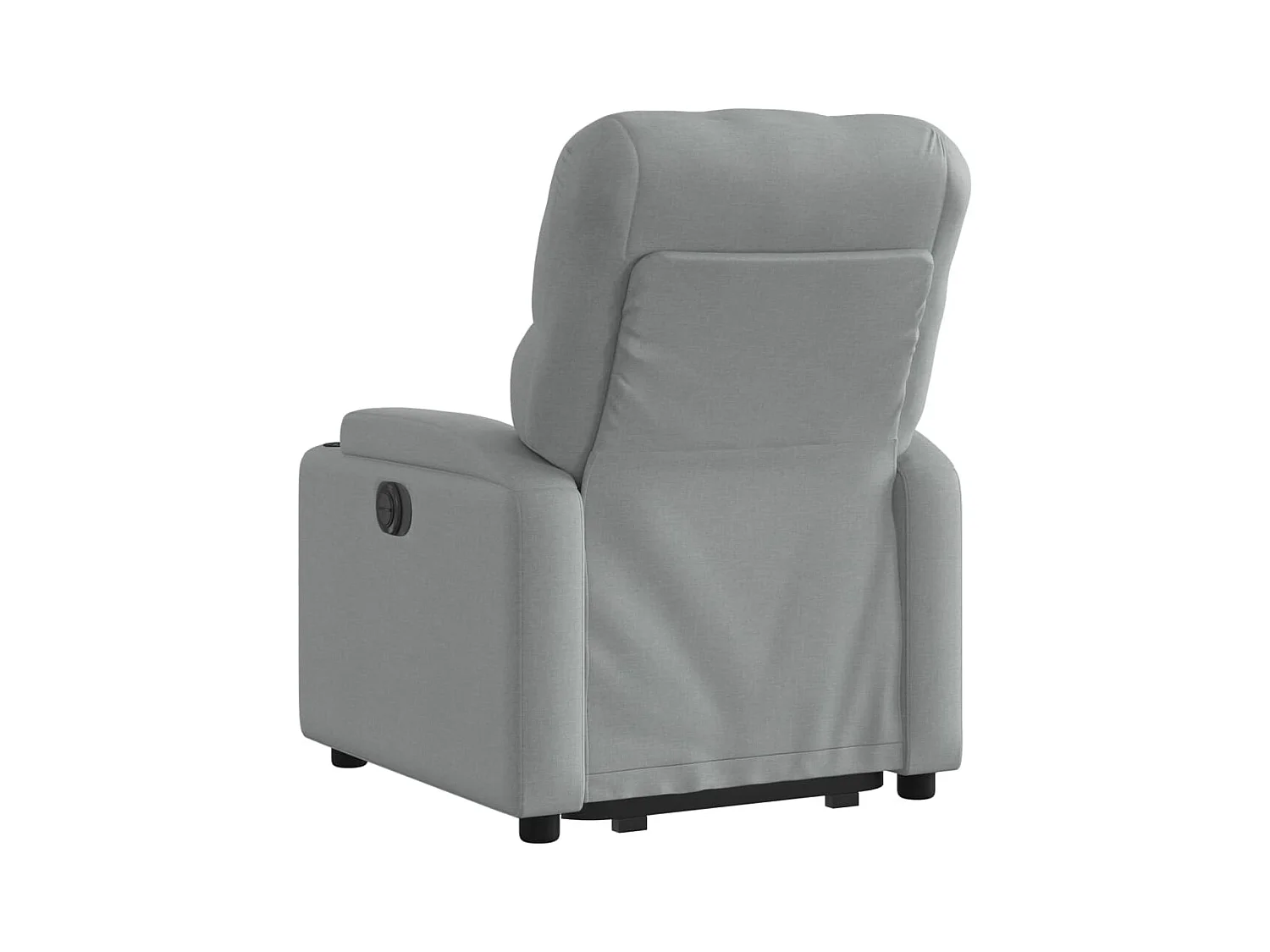 Fauteuil inclinable électrique gris clair tissu