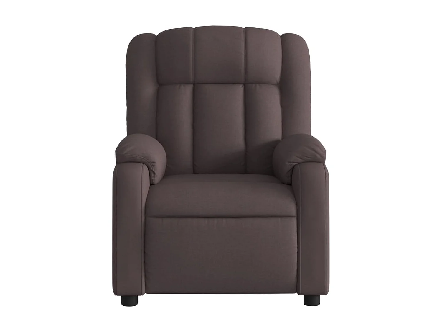 Fauteuil inclinable Marron foncé Tissu