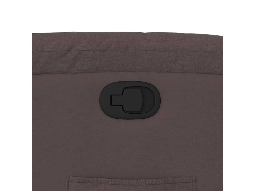 Fauteuil inclinable Marron foncé Tissu