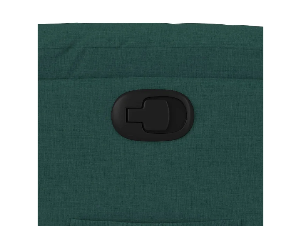 Poltrona Reclinabile in Tessuto Verde Scuro