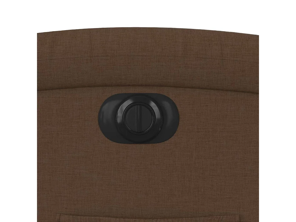 Fauteuil inclinable électrique Marron Tissu