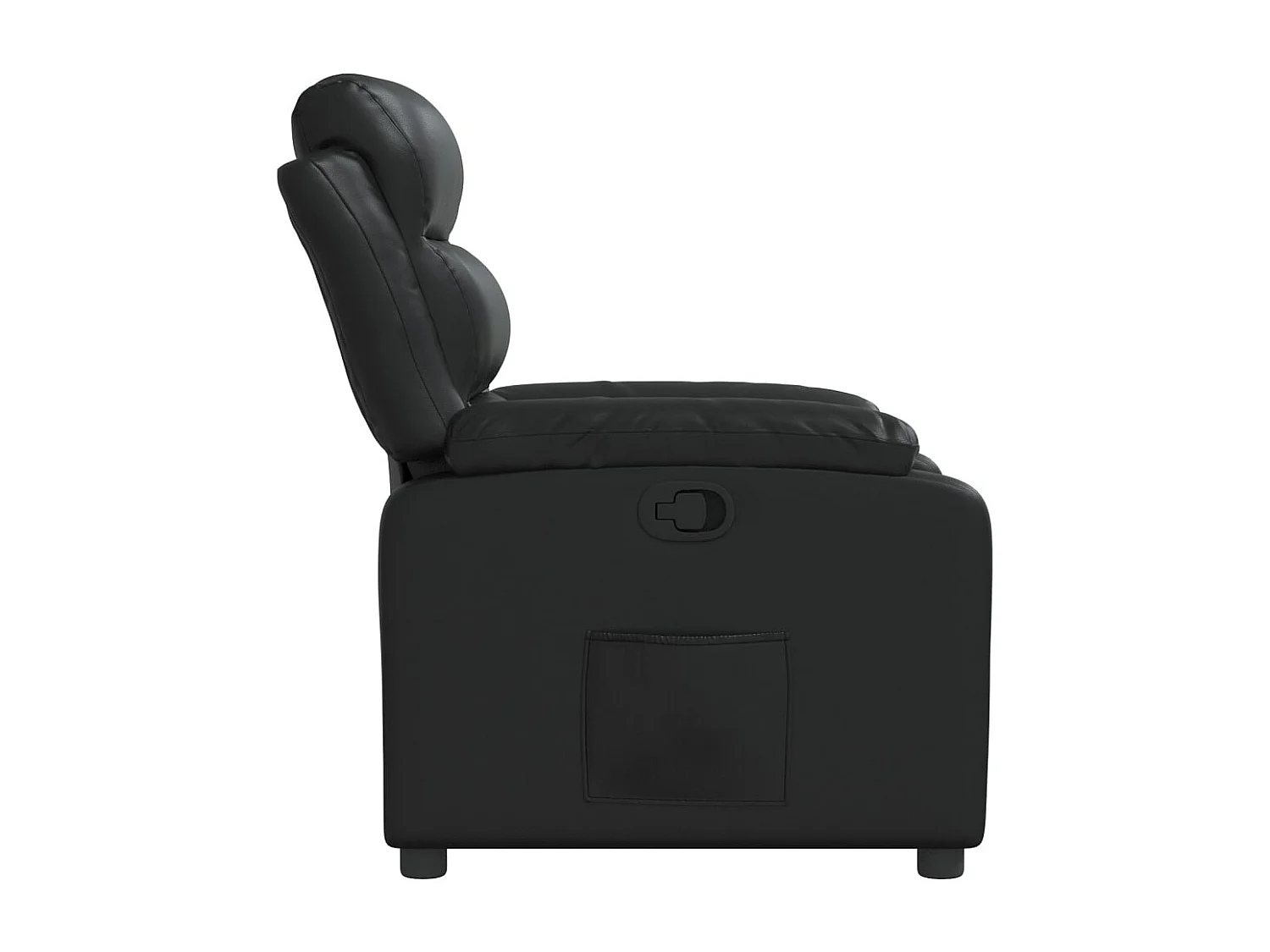 Fauteuil inclinable Noir Similicuir