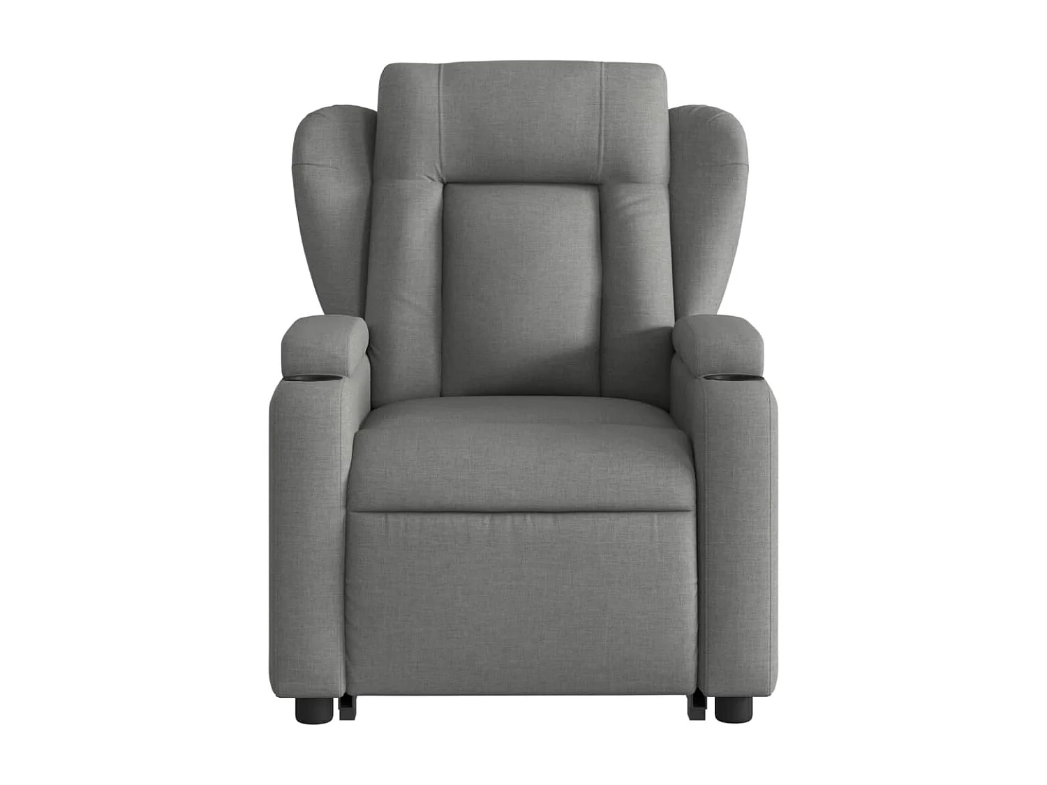 Fauteuil inclinable de massage électrique Gris foncé Tissu