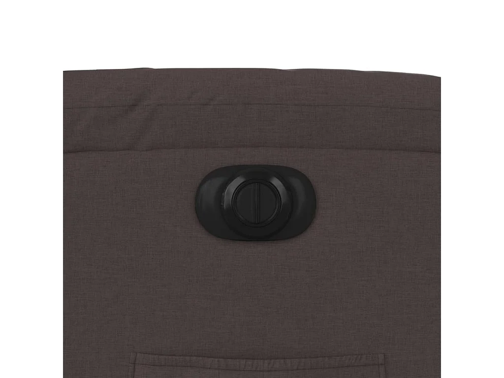 Poltrona Alzapersona Reclinante Elettrica Marrone Scuro Tessuto