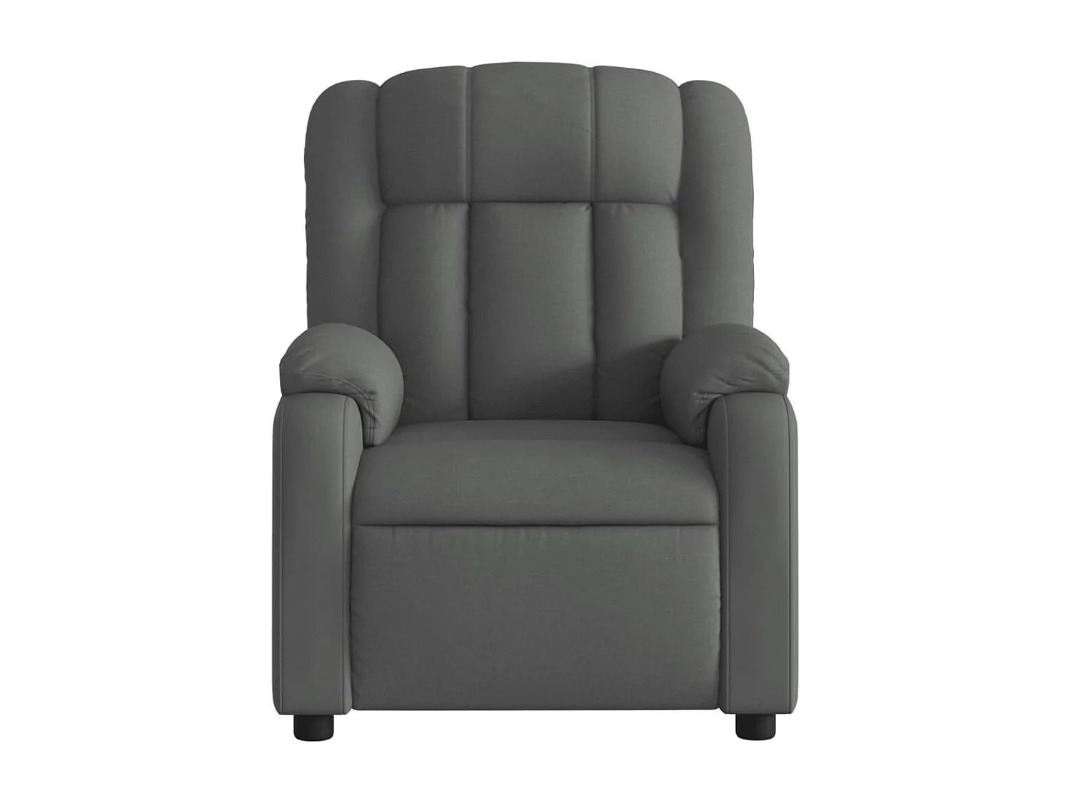 Fauteuil de massage inclinable Gris foncé Tissu