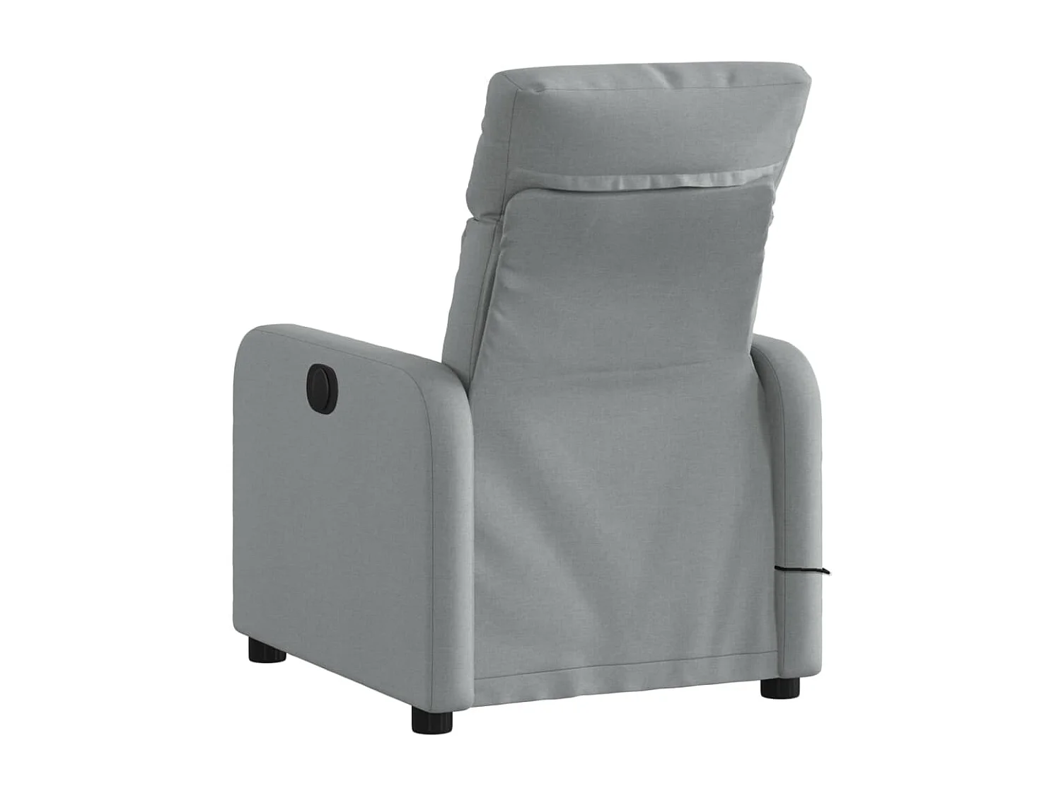 Fauteuil de massage inclinable Gris clair Tissu