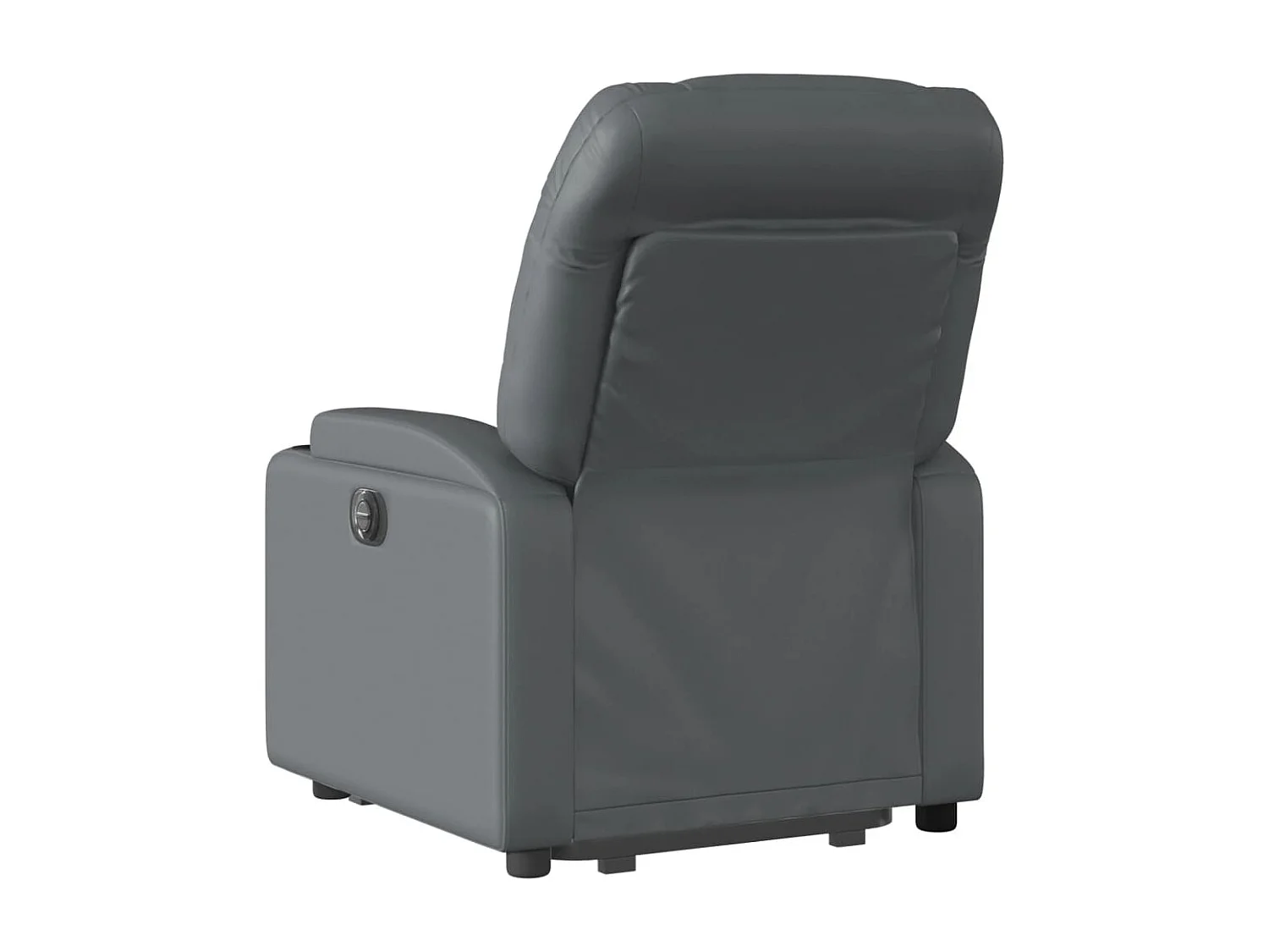 Fauteuil inclinable de massage électrique gris similicuir
