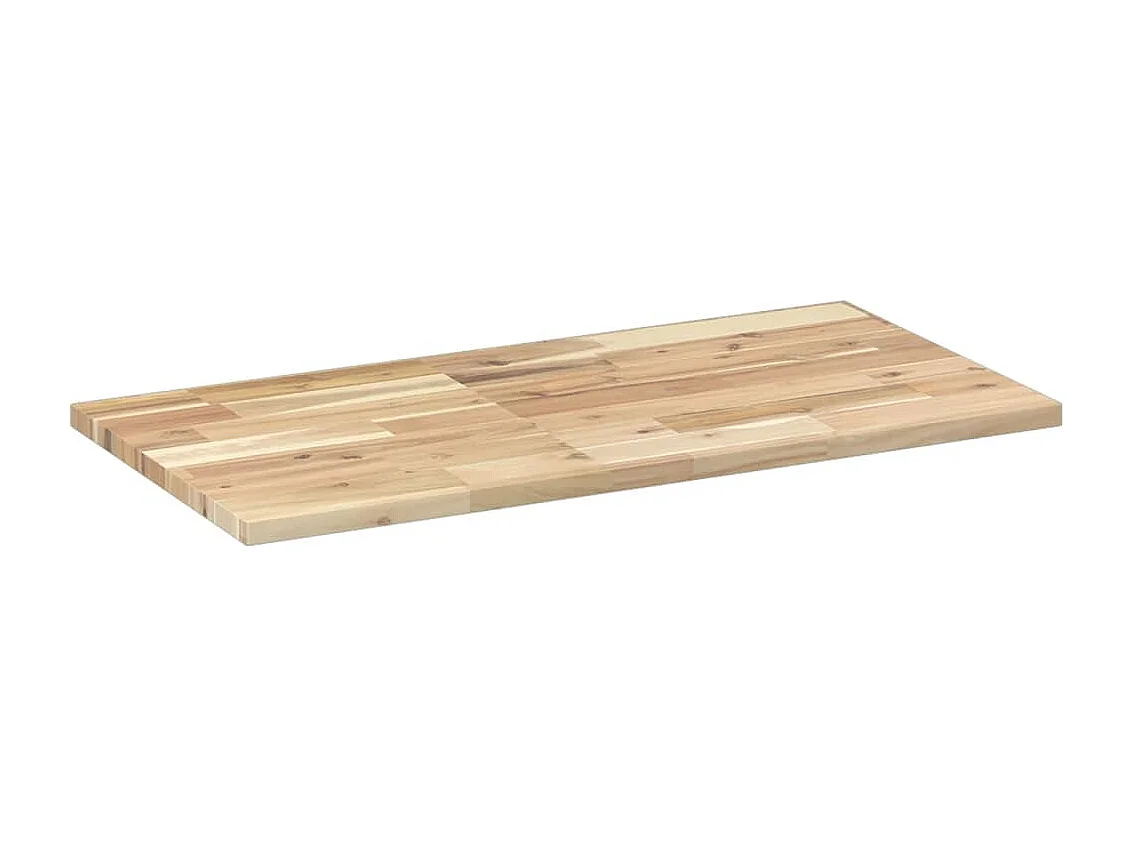 Encimera tocador baño madera maciza acacia sin tratar 60x40x2cm