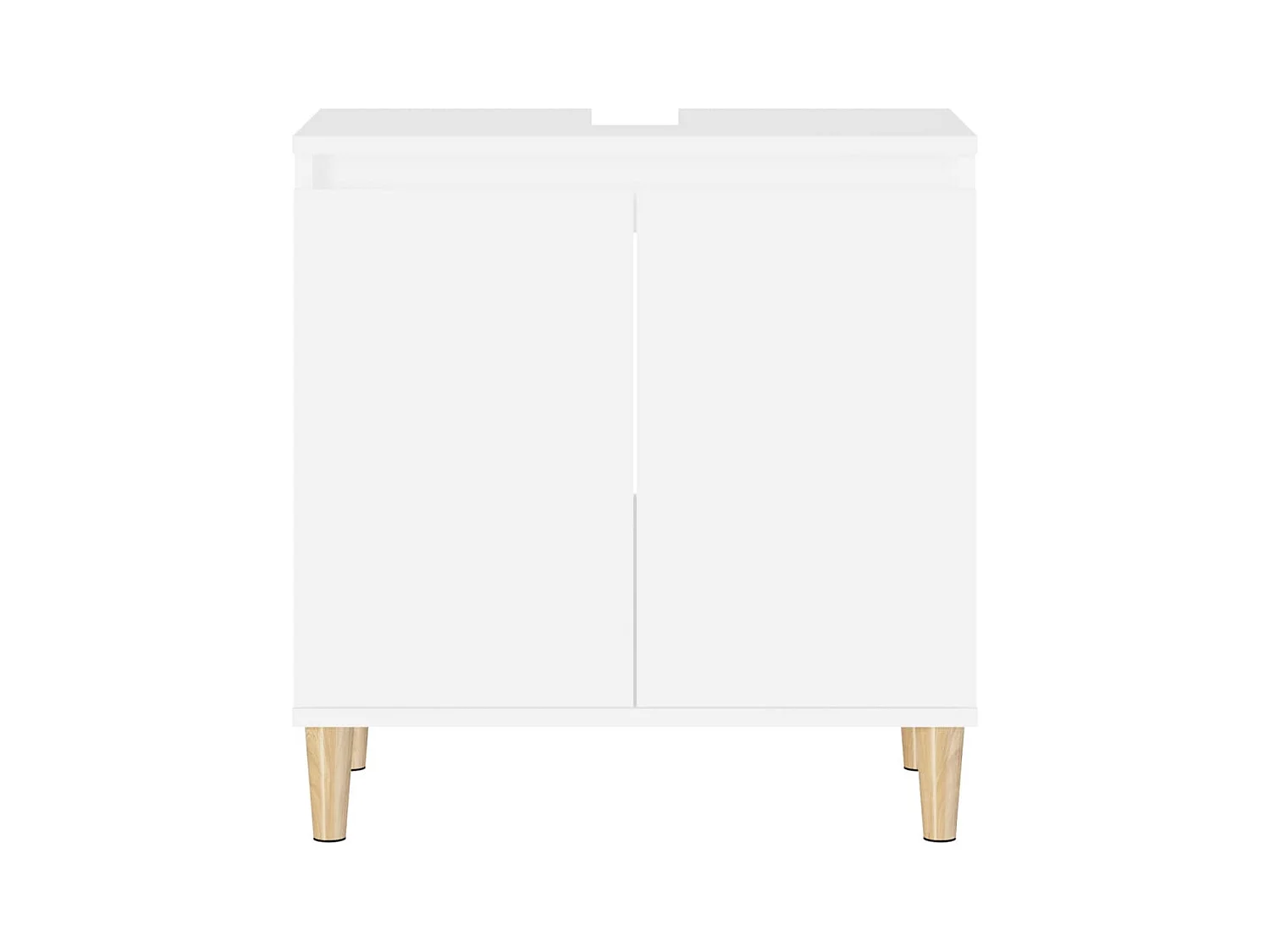 Meuble d'évier blanc 58x33x60 cm bois d'ingénierie