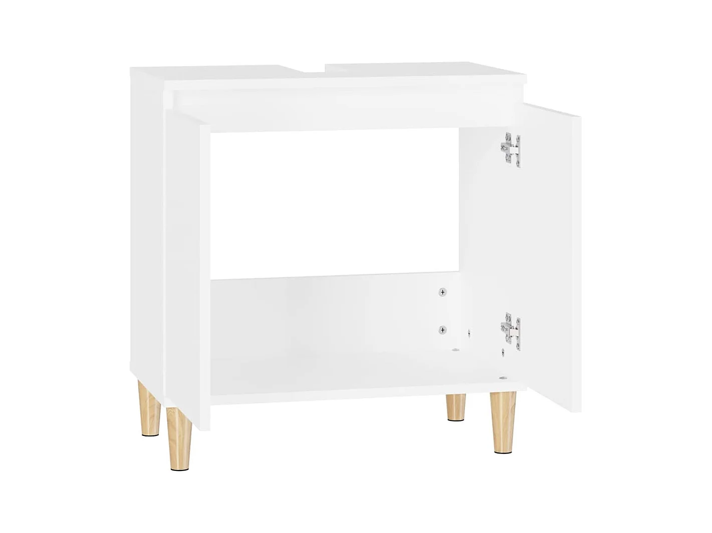 Meuble d'évier blanc 58x33x60 cm bois d'ingénierie