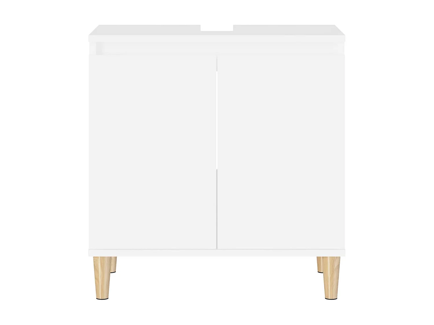 Meuble d'évier blanc 58x33x60 cm bois d'ingénierie