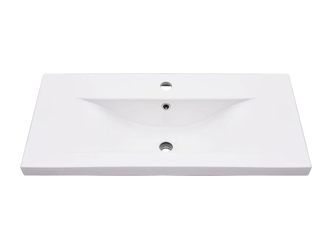 Cadre de lavabo de salle de bain vasque à encastrer Blanc Fer