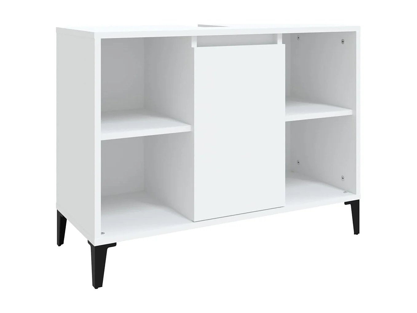 Meuble d'évier blanc 80x33x60 cm bois d'ingénierie